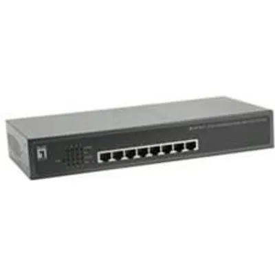 8-Port Fast Ethernet PoE+ Switch, 4x FE PoE+, + 4x FE (65W) Hersteller: LEVELONE (FEP-0812)