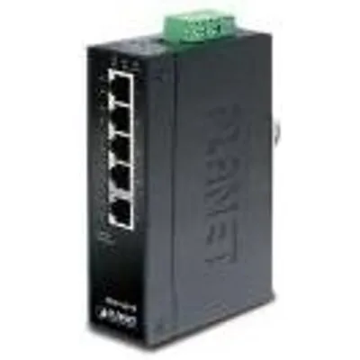 PLANET ISW-501T - Switch - 5 x 10/100 - an DIN-Schiene montierbar, wandmontierbar