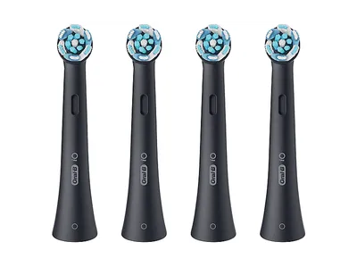 ORAL-B iO Ultimative Reinigung, für elektrische Oral-B Zahnbürsten, 'Borsten-in-Borsten' Bündel, Schwarz, 4 Stück Aufsteckbürsten