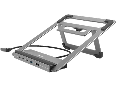 HAMA USB-C-Docking-Station Connect2Office Stand Notebook-Halterung, Anthrazit