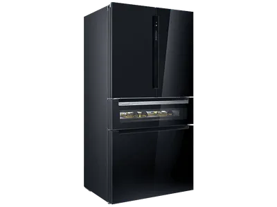 SIEMENS KF96RSBEA iQ700 French Door (572 l, E, 1830 mm hoch, Schwarz)