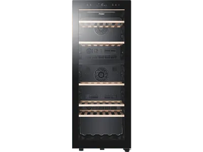 HAIER HWS79GDG 50 SERIE 5 Weinklimaschrank (190 l EEK G, Glas Schwarz)