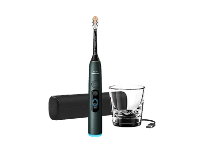 PHILIPS Sonicare DiamondClean 9000 HX9213/84, elektrische Zahnbürste Grün, Reinigungstechnologie: Schalltechnologie
