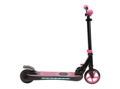 DENVER SCK-5500 Kinder Tretroller mit Elektromotor, E-Scooter (5 Zoll, Rosa)