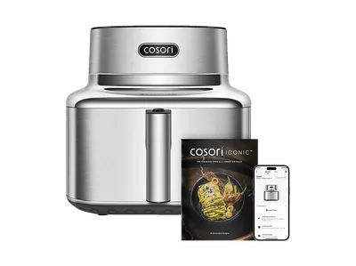 COSORI CAF-SE601S-CEU ICONIC™ SINGLE 6.2L Edelstahl, Keramikbeschichtung, Heißluftfritteuse