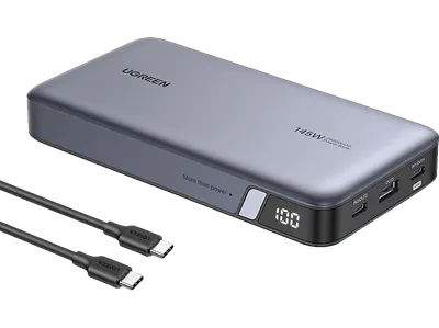 UGREEN 145W Zwei-Wege Fast Charging Powerbank 25000 mAh Gray