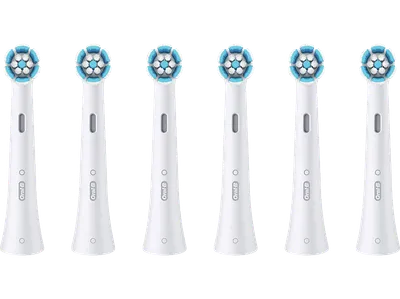 ORAL-B iO Sanfte Reinigung, geeignet für empfindliches Zahnfleisch, Weiß, 6 Stück Aufsteckbürsten