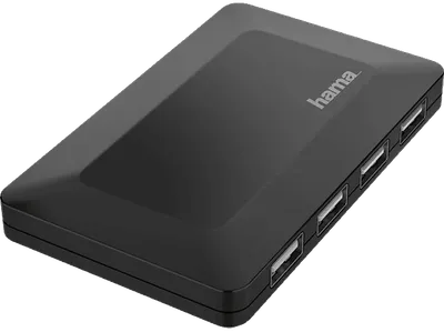 HAMA 4-fach, USB Hub, Schwarz