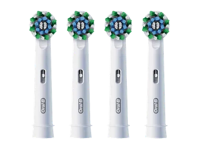 ORAL-B PRO Cross Action, X-förmige Borsten, 4 Stück Aufsteckbürsten