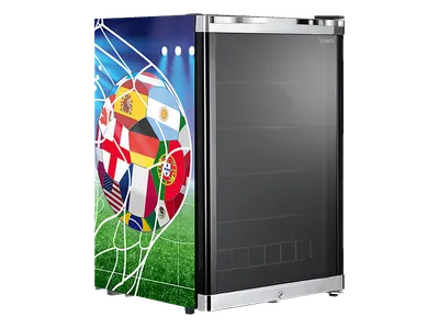 CUBES HC 350 E Fußball Getränkekühlschrank (115 l, E, 845 mm hoch, Mehrfarbig)
