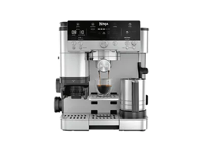 NINJA ES655EU Luxe Café Premier Plus, 3-in-1 Espresso-, Cold Brew- und Filterkaffeemaschine, Kaffeemaschine Silber