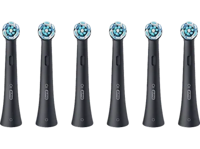 ORAL-B iO Ultimative Reinigung, für elektrische Oral-B Zahnbürsten, 'Borsten-in-Borsten' Bündel, Schwarz, 6 Stück Aufsteckbürsten