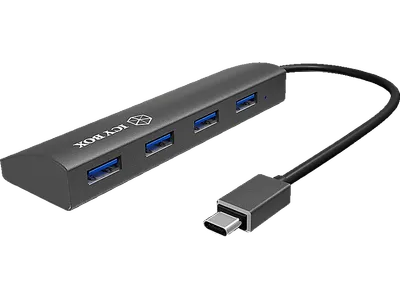 RAIDSONIC IB-AC6405-C, USB-Hub, Schwarz