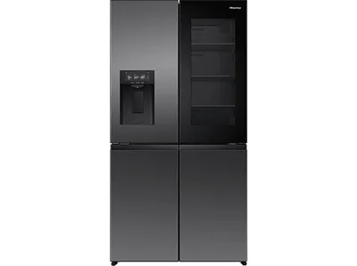HISENSE RQ600P7SKE French Door (615 l, E, 1790 mm hoch, Schwarz)