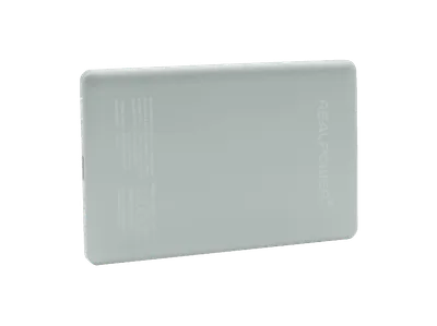 REALPOWER PB-5000 MAG Ultra Slim Powerbank 5000 mAh Schwarz/Silber