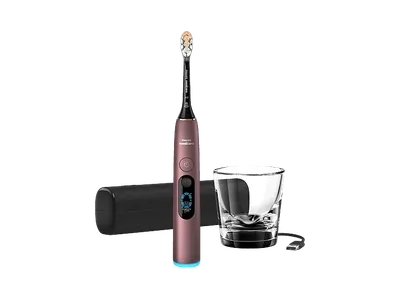 PHILIPS Sonicare DiamondClean 9000 HX9213/85, elektrische Zahnbürste Satiniertes Mauve, Reinigungstechnologie: Schalltechnologie