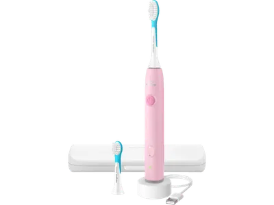 PHILIPS Sonicare HX6600/41 For Kids Smart, Elektrische Kinderzahnbürste Pink, Reinigungstechnologie: Schalltechnologie