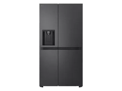 LG GSLC40EPPE Eis-, Crushed Ice- und Wasserspender Side-by-Side (638 l, E, 1790 mm hoch, Metallic Black)