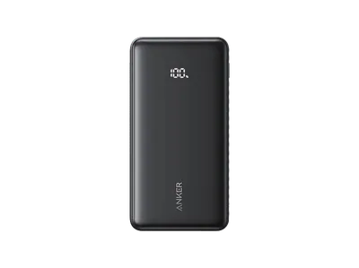 ANKER 10K, 22.5W, integriertes USB-C Kabel - Powerbank 10000 mAh Schwarz