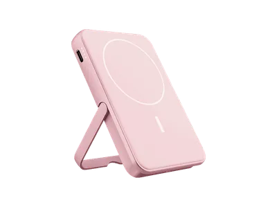 FRESH ‘N REBEL Wireless Magnetic Powerbank, MagSafe-kompatibel, PD 20W Schnellladung, tragbar, Powerbank 5000 mAh Pastellpink