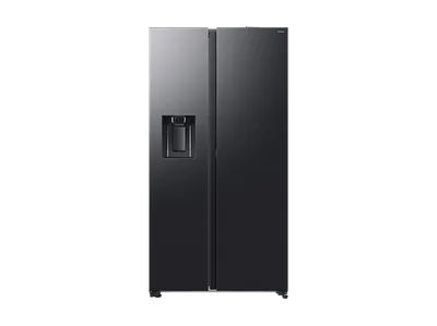 SAMSUNG RS80F65KDFEF RS80F Side-by-Side (635 l, D, 1784 mm hoch, Premium Black Steel)