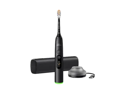 PHILIPS Sonicare DiamondClean 8000 HX8311/12, Elektrische Zahnbürste Schwarz, Reinigungstechnologie: Schalltechnologie