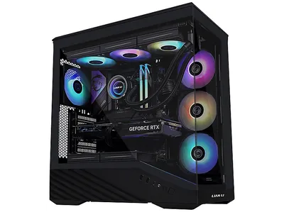 LIAN LI Vector V100 Midi Tower PC Gehäuse, Schwarz