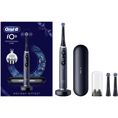 iO Series 9 Black Onyx Geschenk Edition Elektrische Zahnbürste schwarz