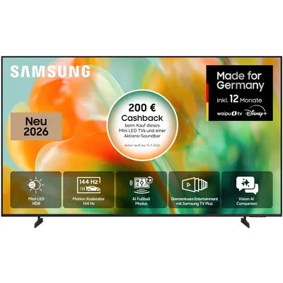GU85M83HAU 214 cm (85") Mini LED Vision AI Smart TV, 4K Ultra HD, 100 Hz, DVB-T2/DVB-C/DVB-S2, Sprachsteuerung