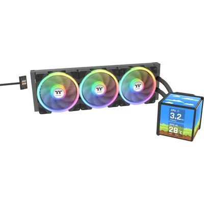 THERMALTAKE MINECUBE 360 Ultra All-In-One Liquid Cooler System ARGB Fan Schwarz
