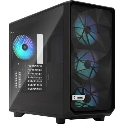 Fractal Design Meshify 2 RGB Black TG Light Tint Gaming Gehäuse mit Fenster