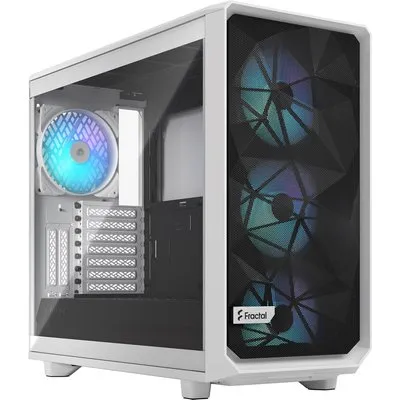 Fractal Design Meshify 2 RGB White TG Clear Tint Gaming Gehäuse mit Fenster