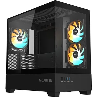 Gigabyte C201 Panoramic Midi Tower Gaming Gehäuse mit Glasseitenfenster