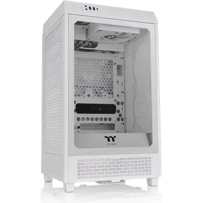 Thermaltake The Tower 200 Mini-Tower Mini-ITX Gehäuse mit Sichtfenster weiß