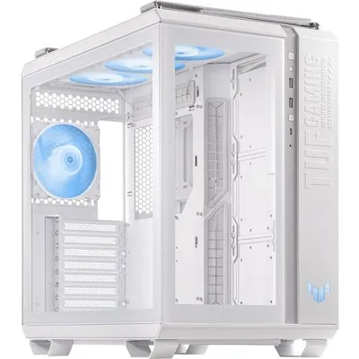 ASUS TUF Gaming GT502 Plus Weiß ATX Midi-Tower Gaming Gehäuse mit Glasfenster