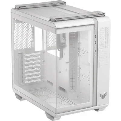 ASUS TUF Gaming GT502 Horizon Weiß ATX Midi-Tower Gaming Gehäuse mit Glasfenster