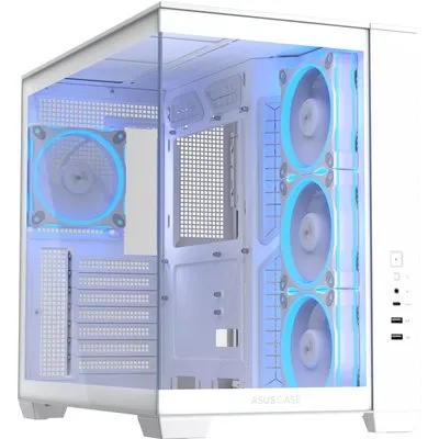 ASUS A32 PLUS TG ARGB ATX Midi-Tower Gaming Gehäuse Weiß