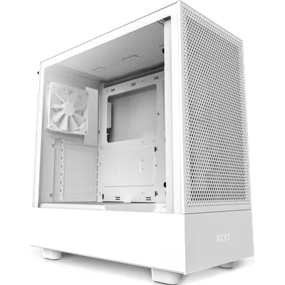 NZXT H5 Flow Midi Tower ATX Gehäuse weiss mit Sichtfenster