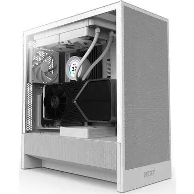 NZXT H5 Flow 2024 Midi Tower ATX Gehäuse weisß mit Sichtfenster