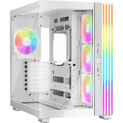 be quiet! Light Base 600LX Weiß Midi Tower Gaming Gehäuse inkl. 4 ARGB Lüfter