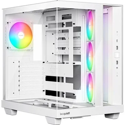 be quiet! Light Base 500 LX Weiß Midi Tower Gaming Gehäuse mit Seitenfenster