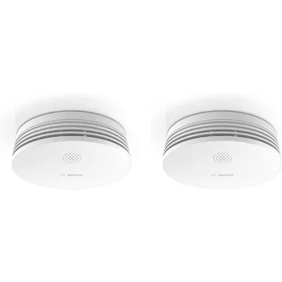 Bosch Smart Home smarter Rauchwarnmelder II • Rauchmelder/Alarmsirene • 2er Pack