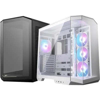 MSI MAG Pano 100R PZ Midi Tower Gaming Gehäuse, Seitenfenster, Weiß