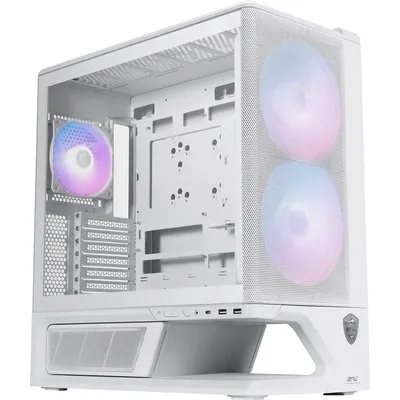 MSI MAG VIXTA 300R PZ AIRFLOW Midi Tower Gaming Gehäuse, Seitenfenster, Weiß