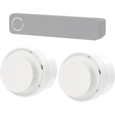 Hekatron Funk-Rauchschalter-Set ORS Funkset 155 silber
