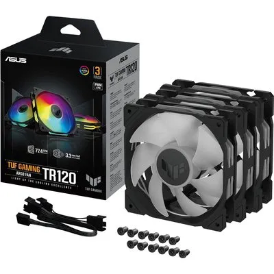ASUS TUF GAMING TR120 ARGB 3x Gehäuselüfter schwarz, 120 mm, PWM