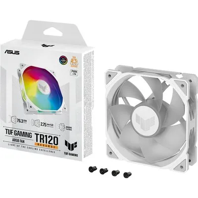 ASUS TUF GAMING TR120 ARGB Gehäuselüfter Reverse weiß, 120 mm, PWM