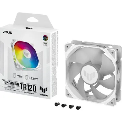 ASUS TUF GAMING TR120 ARGB Gehäuselüfter weiß, 120 mm, PWM