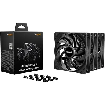 be quiet! Lüfter Pure Wings 3 PWM HS Triple Pack - 120mm Gehäuselüfter