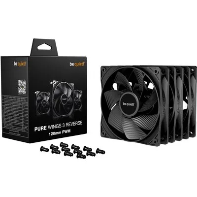 be quiet! Lüfter Pure Wings 3 Reverse PWM Triple Pack - 120mm Gehäuselüfter